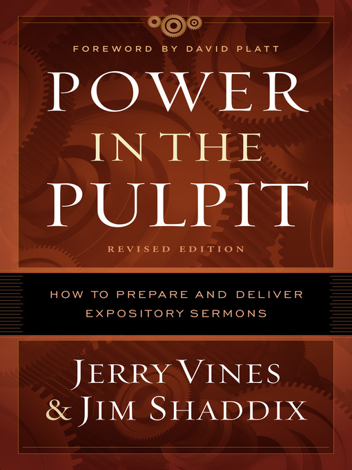 Title details for Power in the Pulpit by Jerry Vines - Wait list